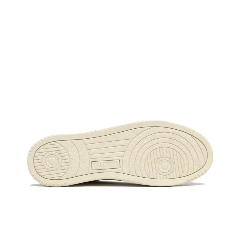 AUTRY Medalist Leather Low White Silver Blue Women's-4