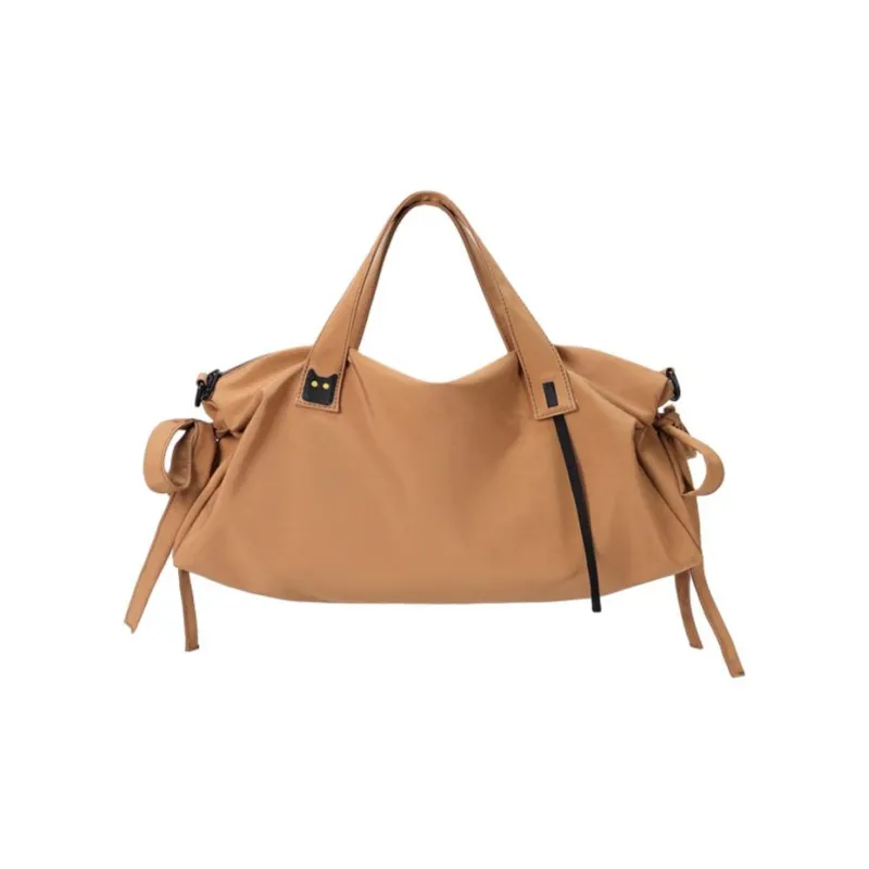 NOXXON Nylon Handbag Regular Unisex Obsidian Black/Caramel/Khaki-1