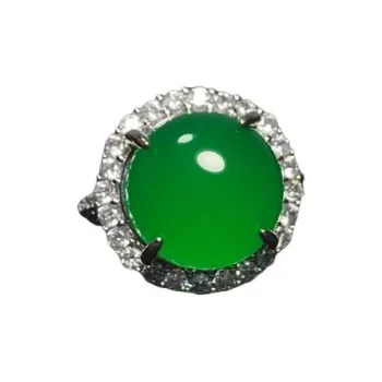 JUNWEN Chalcedony Rings Women's