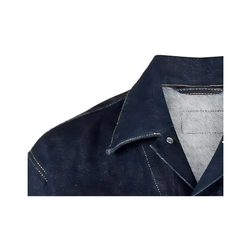 KENZO Contrast stitch Denim Jacket-5