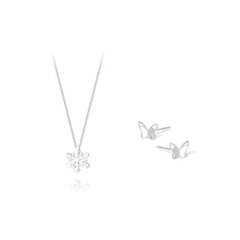 KUMET S925 Silver Necklaces Women's Same For Couples