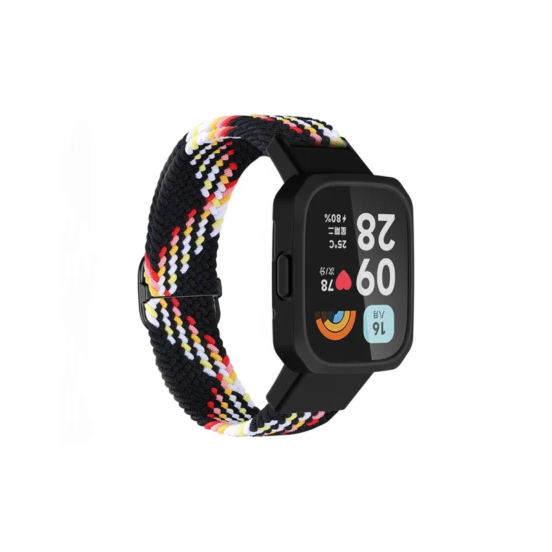 ZHENGGUANG Watch Band Red Beige Compatibility Fabric Material-23
