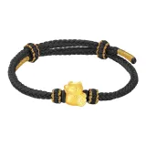 Wealth Kitten Bracelet[Black Cord]