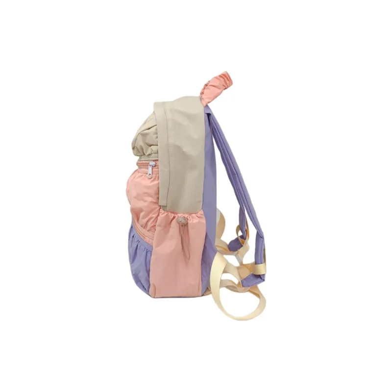 Parker Bear Composite Cloth Backpack Regular Unisex Purple/Blue/Beige-2