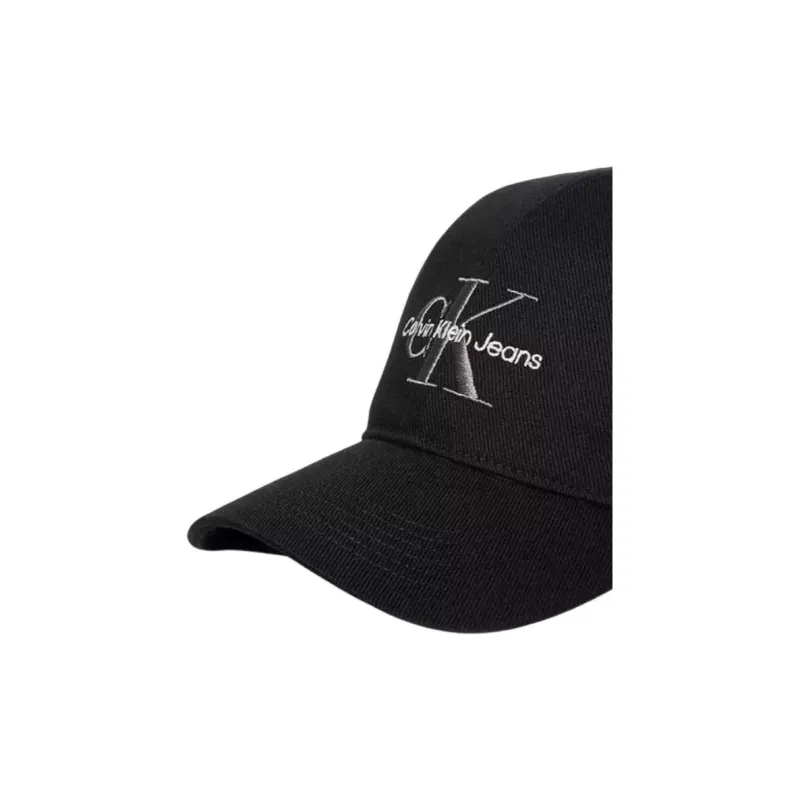 CALVIN KLEIN Cotton Metal Baseball Caps Men's Black-2