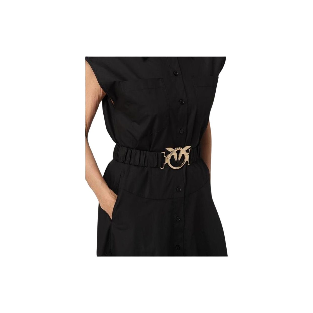 PINKO Love Birds Belted Shirt Dress - Cheap Rcj Jordan Outlet