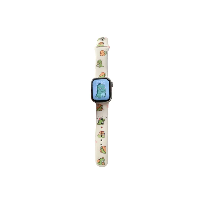 NCFCK Watch Band Apple Compatibility Silicone Material-0