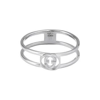 GUCCI Sterling Silver Rings Women's Silver