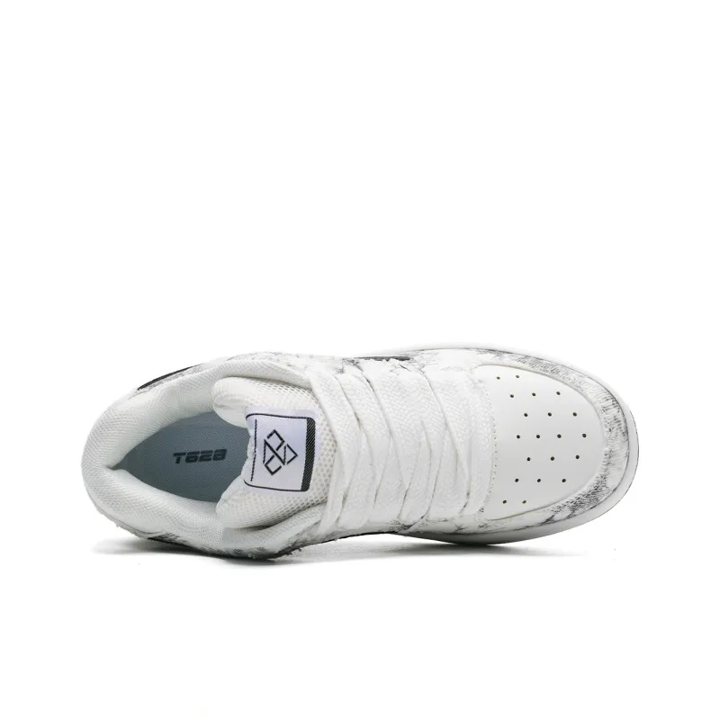 T628 Lightning Puffy Shoes Slip Resistant, Abrasion Resistant, Lightweight Low Top Skateboard Shoes Unisex-3