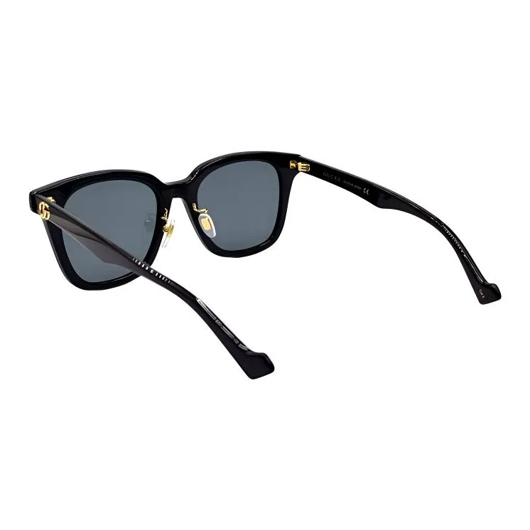 GUCCI Cool Urban Style Rectangular Square Sunglasses Black-2
