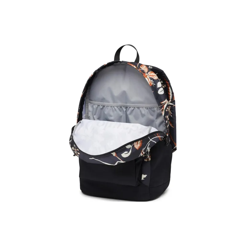 Columbia Zigzag Polyester Backpack Unisex Black Gray-3