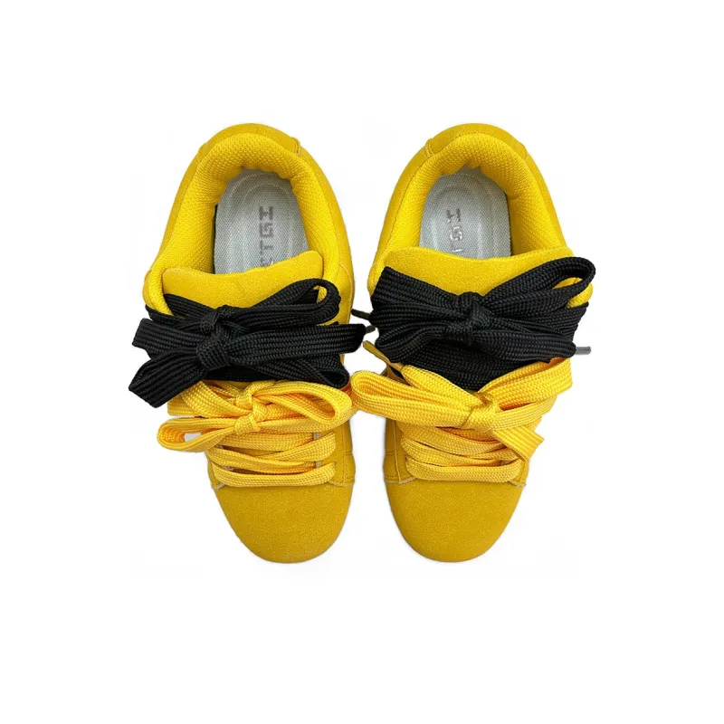 ITGI Anti Slip Wear Resistant Low Top Skateboard Shoes Unisex Lemon-3