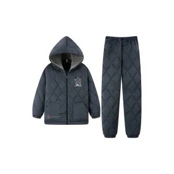 Gongdie Pajama Set Men's Gray Blue