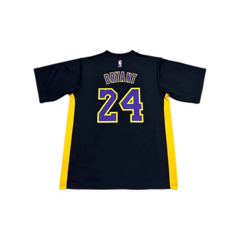 Adidas x NBA Lakers Basketball Jersey Unisex Black Gold-1