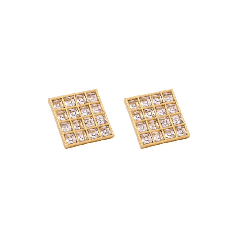 FANGFANGMARCEAU Czech Drills Earrings Unisex-0