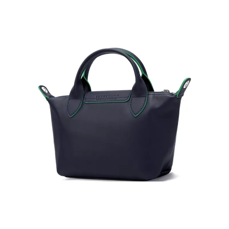 LONGCHAMP Le Pliage Xtra Cow Leather Shoulder Bag, Crossbody Bag, Handbag Mini Women's Marine Blue-2