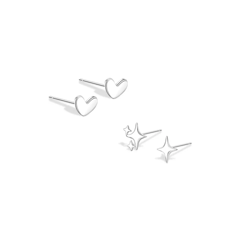 BLANK IN BLANK Sterling Silver Stud Earrings Women's Birthday Box-6