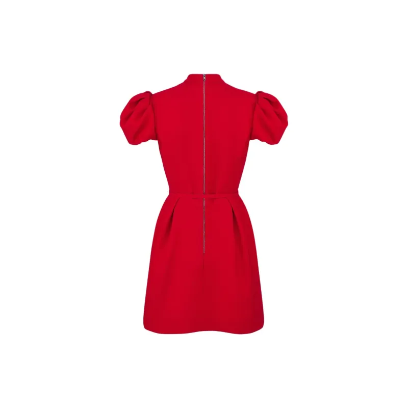 DIOR FW24 Short Sleeved Dresses Women's Red-1