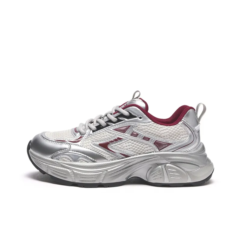 Hotwind Millennium Galaxy Series Abrasion Resistant Breathable Low Top Chunky Sneakers Women's Liquid Silver-4