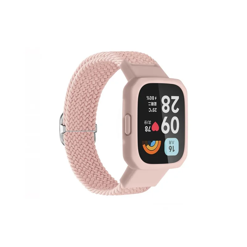 ZHENGGUANG Watch Band Red Beige Compatibility Fabric Material-29