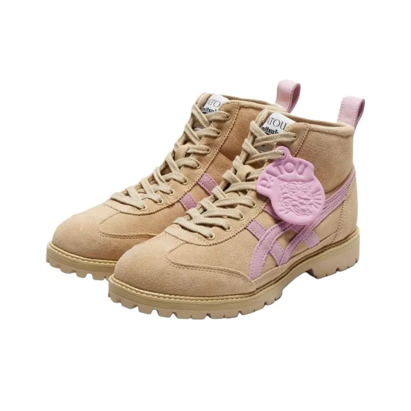 Patou x Onitsuka Tiger Ankle Boots Unisex Brown-3