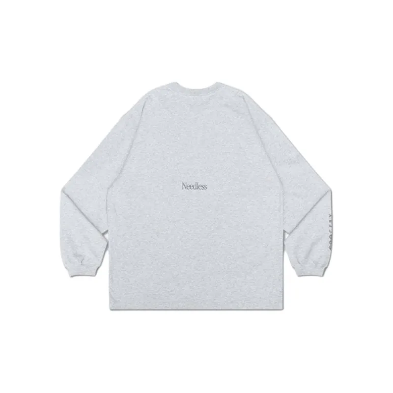 Needles GROCERY Collaboration Sweatshirts Unisex Light Gray-1