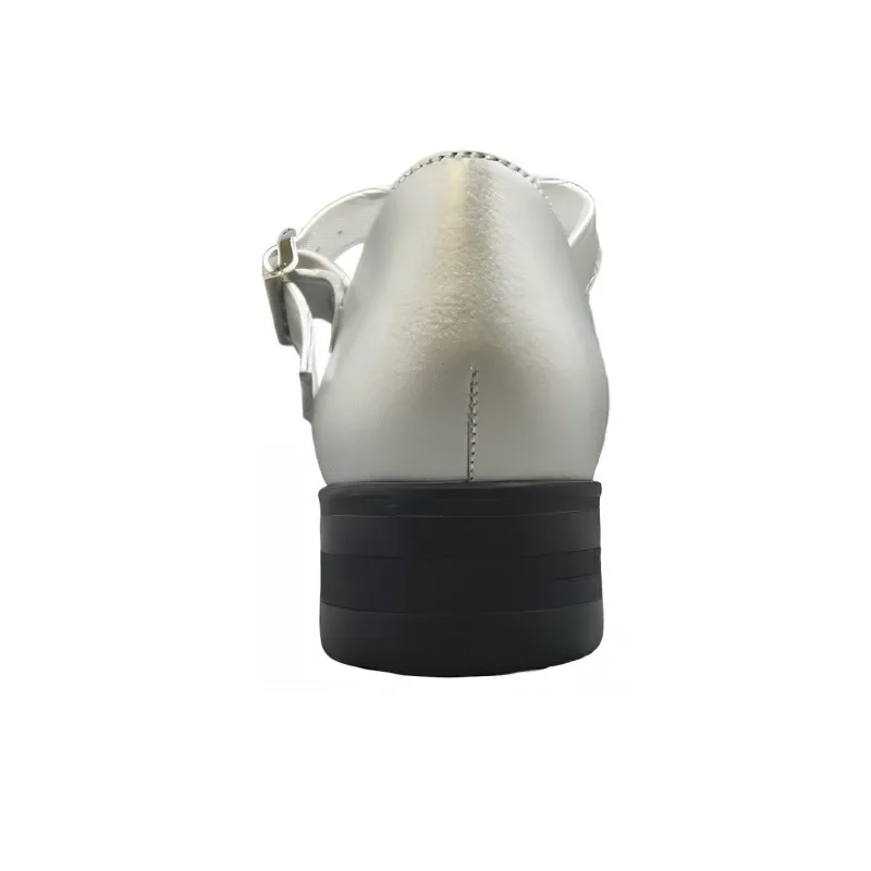 Tokyo Bopper Casual Single Shoes 3cm Women's Silver-4