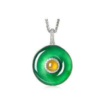 Cuiya Golden Building Ice Glutinous Necklaces Unisex