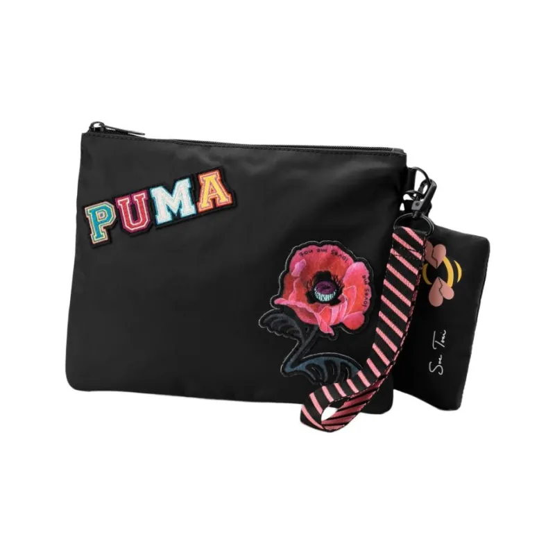 PUMA SUE TSAI Collaboration Fabric Wallet Regular Unisex Black-1