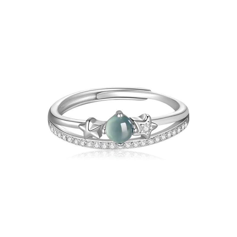 YUANYUXIANG Ice Glutinous Jadeite Rings Women's-0