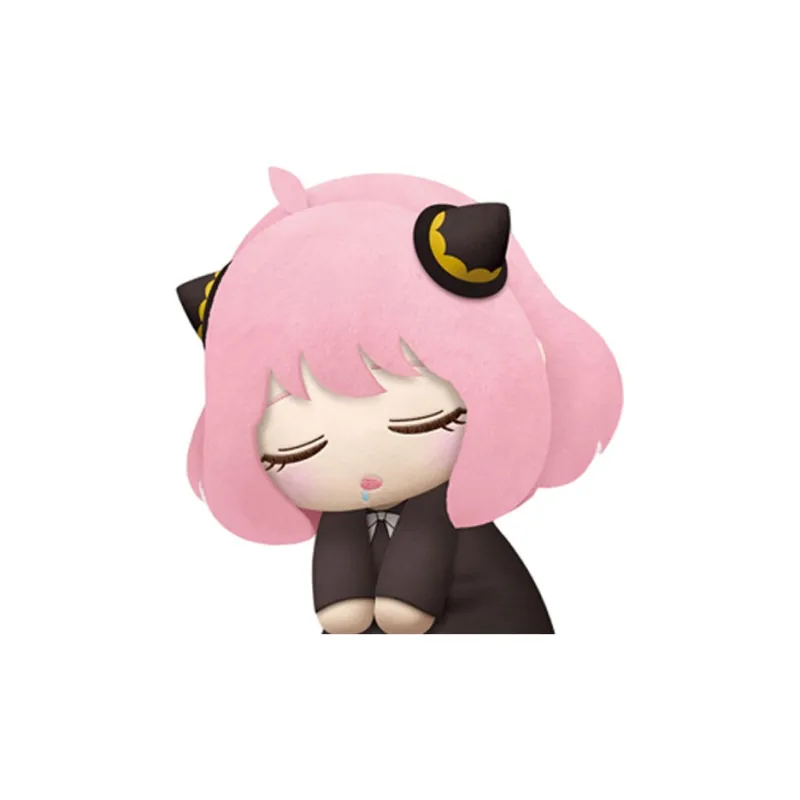 SEGA Spy X Family Anya Forger Sleeping Position Black Dolls Plush Doll 27cm Height-2
