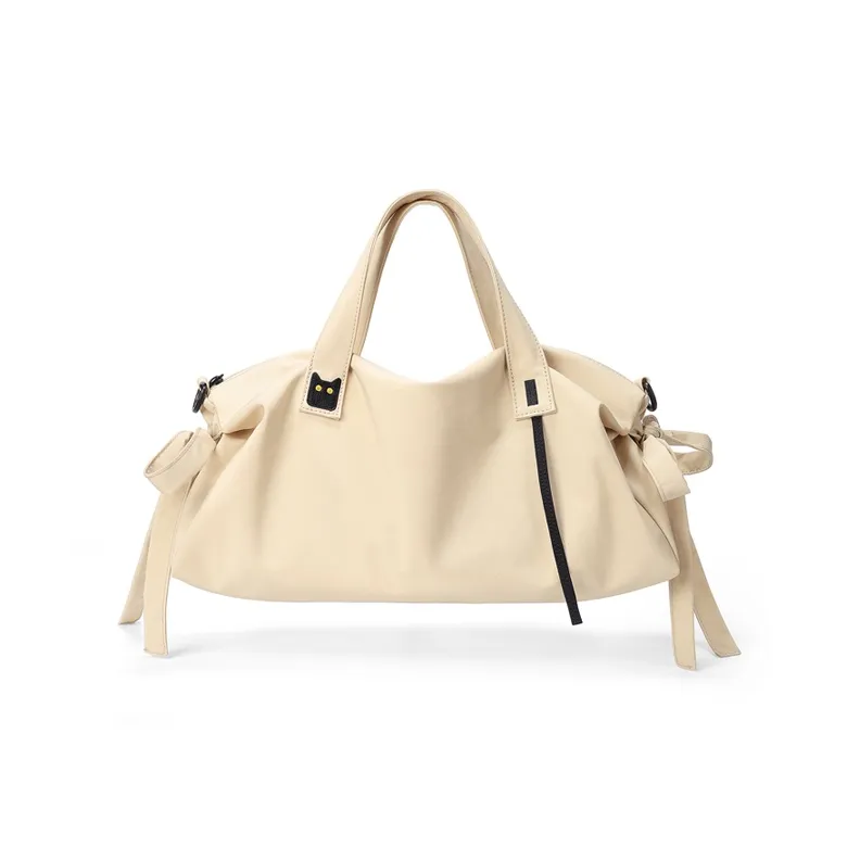NOXXON Nylon Handbag Regular Unisex Obsidian Black/Caramel/Khaki-2