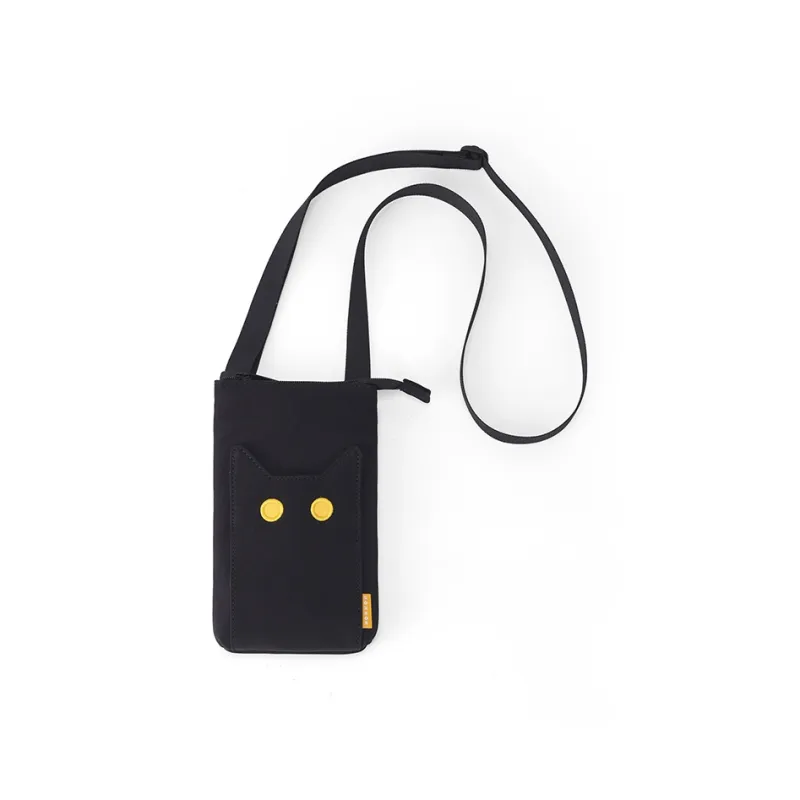 NOXXON Nylon Cell Phone Pouch Women's Obsidian Black/Khaki-0