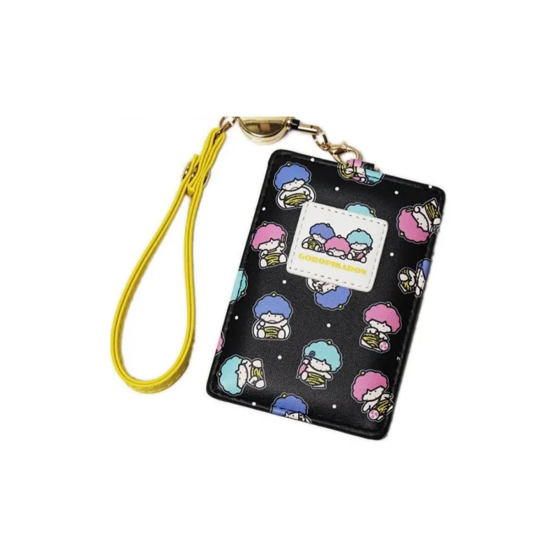 Sanrio PU Passport Wallet, Card Holder Regular Unisex Black & Multicolor-3