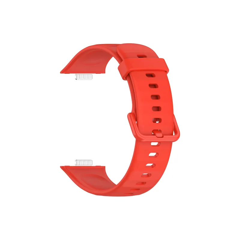 ZHENGGUANG Classic Fresh Pin Buckle Silicone Solid Color Watch Band Compatible With Huawei Watch Fit 3-2