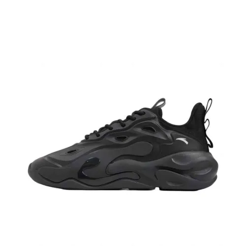 ANTA Chaobai Casual Shoes Men Low Top Black Star Rock
