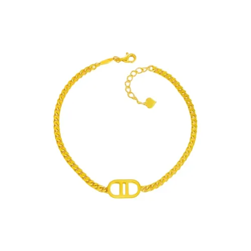 Good Has A Cause Adjustable Chain Pig Nose Solid Gold 999 Priced In Gram Gold Bracelet Women's