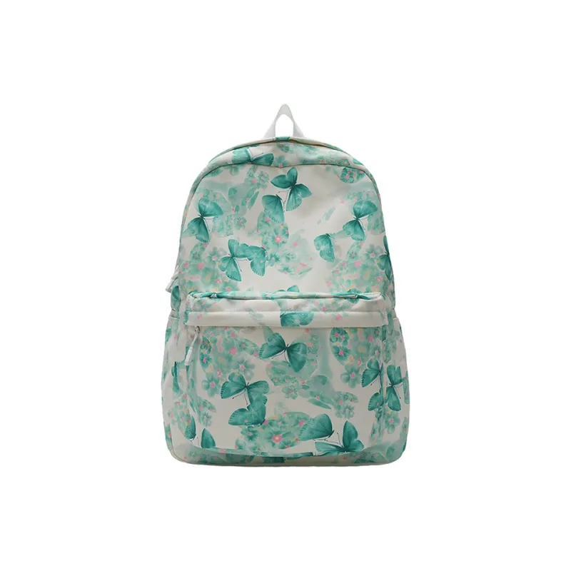 Moonshine Nylon Backpack Large Size Women's Green/Blue/Pink-8