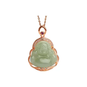 Oriental Jade Hetian Jade Necklaces Green Jade Women's