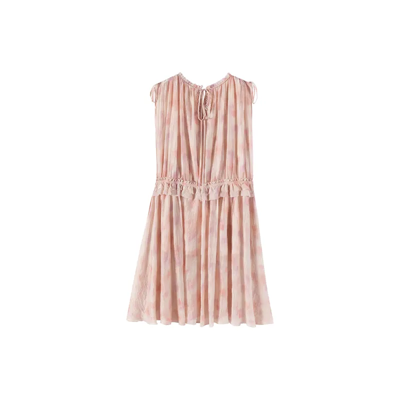 CARIEDO Sleeveless Dress Women's Coral Pink-1