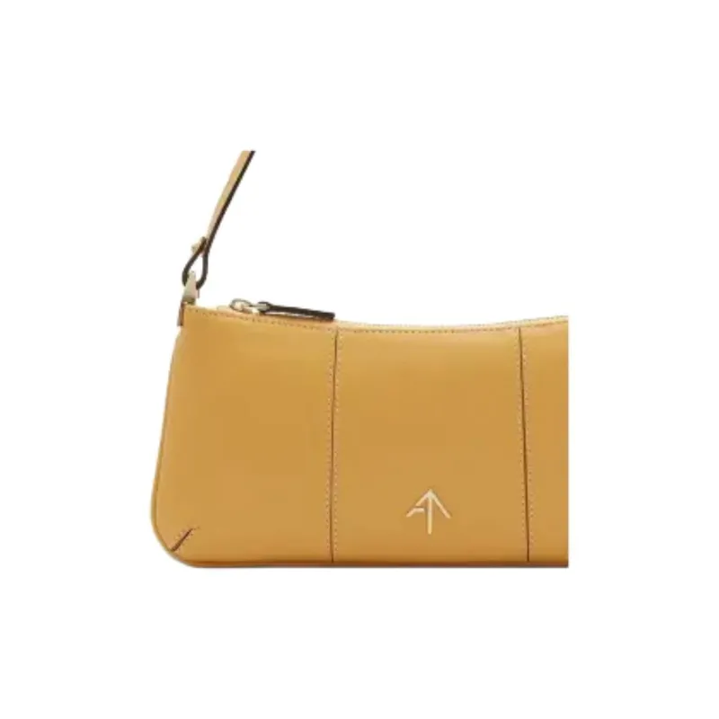 Manu Atelier PITA Series Cow Leather Arrow Bag Shoulder Bag Handbag Shoulder Bag Women's Lemon Yellow-3