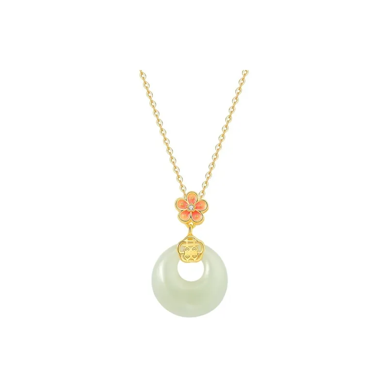WEITIANXUAN Necklaces White Jade/Pale Greenish White Jade Unisex-0