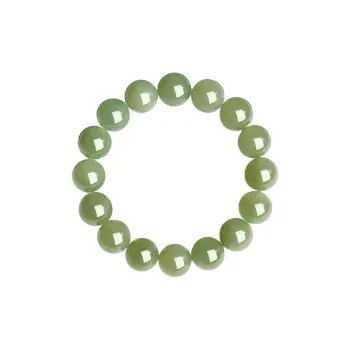 Princess Cui Hetian Jade Bracelets Pale Greenish White Jade Unisex