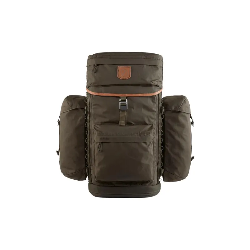 Fjallraven Recycled Polyester Outdoor Hiking Bag Backpack Unisex Black Olive-0