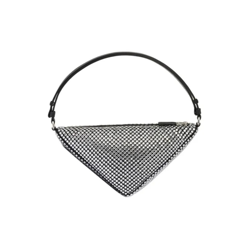 PRADA Crystal Shoulder Bag, Handbag Regular Women's Crystal-3