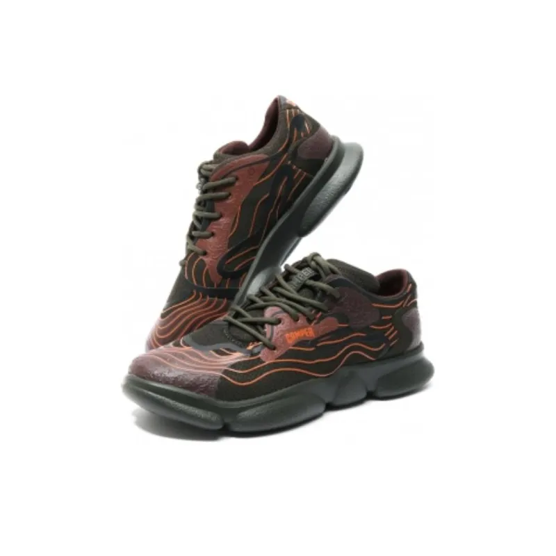CAMPER Karst Cushioning Low Top Casual Shoes Men's Black Red-3