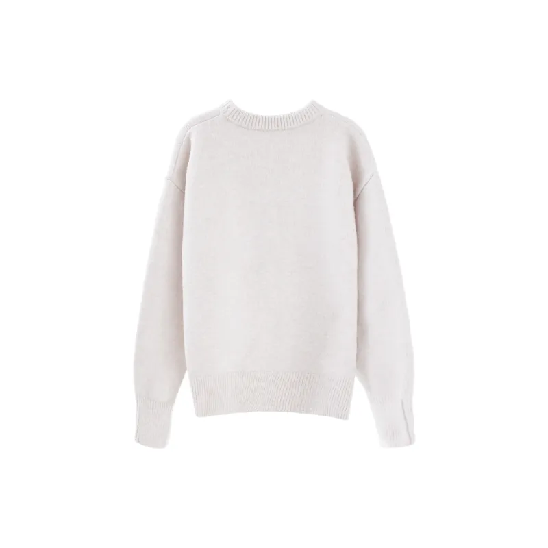 Blovelan Knitwear Women's Pearl Beige Gray-1