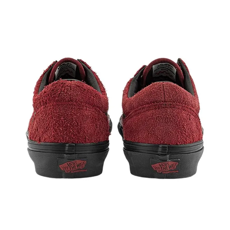 Vans Skate Old Skool 'Hairy Suede Burgundy Red'-3