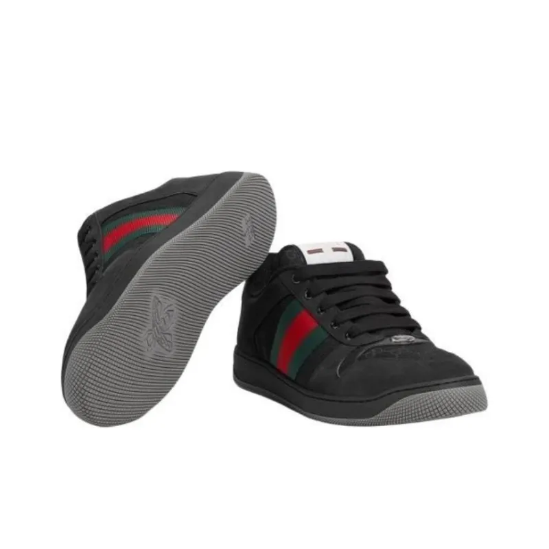GUCCI Gg Screener 'GG Canvas Black Green Red'-4