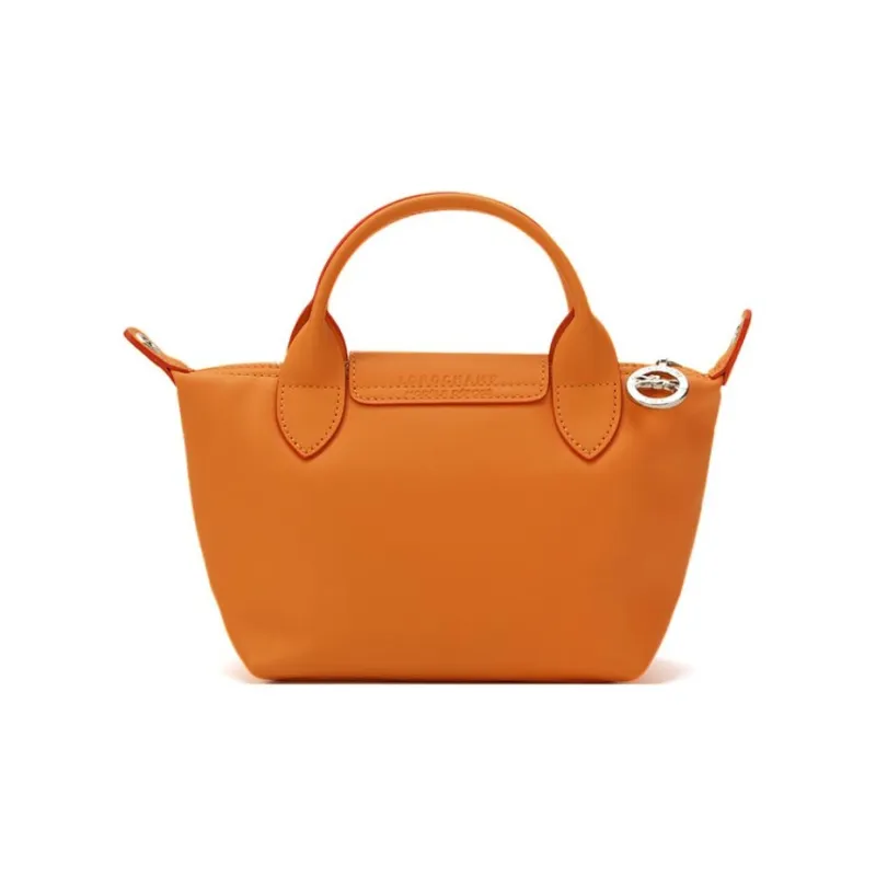 LONGCHAMP Le Pliage Xtra Cow Leather Shoulder Bag Crossbody Bag Handbag Extra Small Women's Orange-3